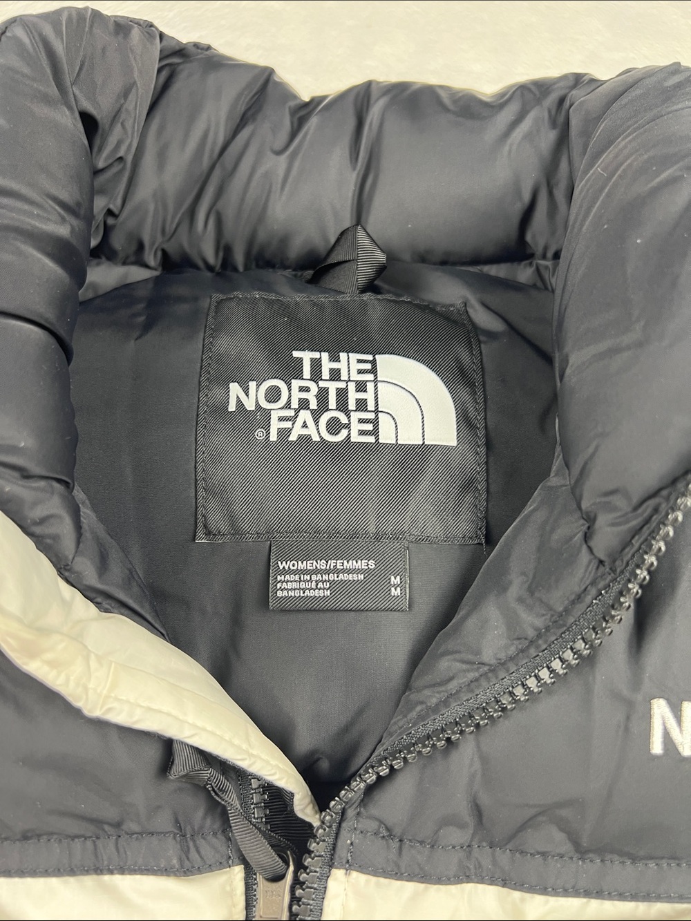The North Face 1996 Retro Nuptse Down Puffer Vest White Dune Women’s Medium - Picture 6 of 8